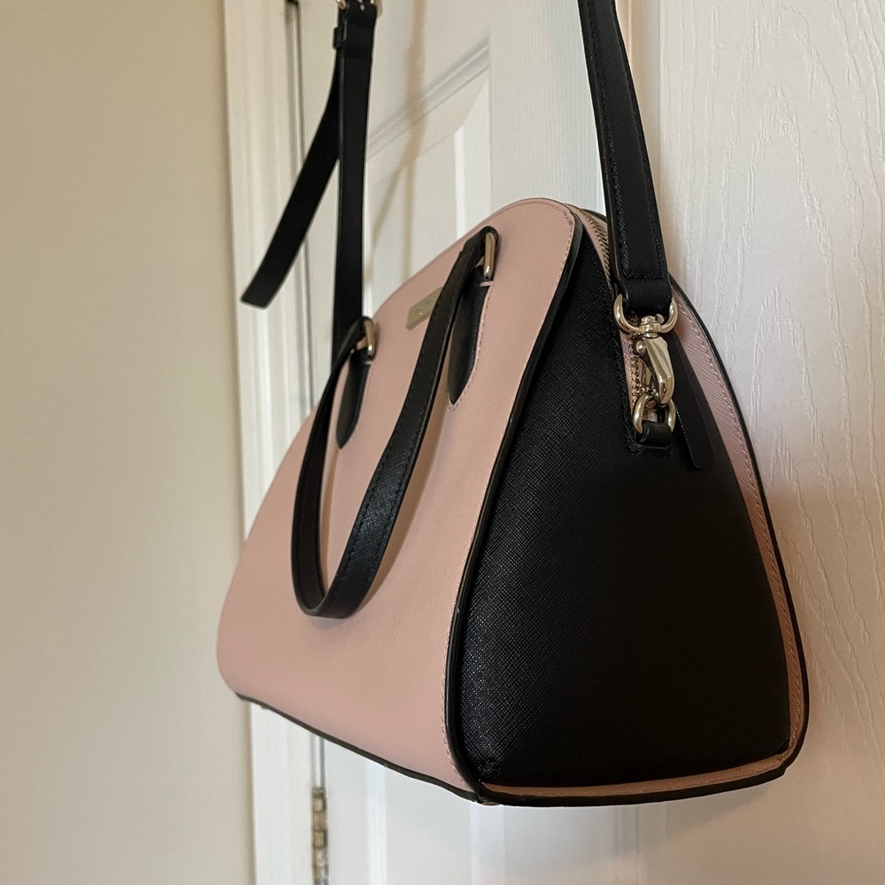 Pink and black Kate spade purse